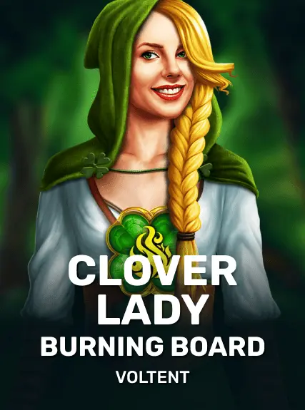 Clover Lady Burning Board game tile